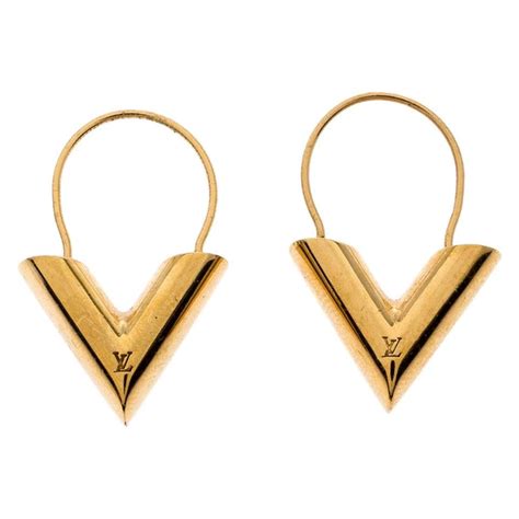 louis vuitton v hoops kopen|louis vuitton hoop earrings poshmark.